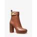 Michael Kors Shoes | Michael Michael Kors Parker Leather Platform Boot 7.5 Luggage New | Color: Brown | Size: 7.5