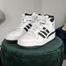 Adidas Shoes | Adidas Boys Blk/Wht Hi-Top Sneaker Sz 4 | Color: Black/White | Size: 4bb