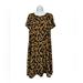 Lularoe Dresses | Lularoe Jessie Size Small Short Sleeve Black Gold Dress | Color: Black/Gold | Size: S