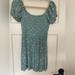 American Eagle Outfitters Dresses | American Eagle Floral Puff Sleeve Women’s Girls Dress Size Petite Extra Small | Color: Blue/Green | Size: Xsp
