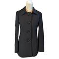 J. Crew Jackets & Coats | J. Crew Pea Coat Jacket Wool Women’s Small 2 Black Long Sleeve Button Up Lined | Color: Black | Size: 2