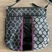 Nine West Bags | Nine West Crossbody Bag In Black, Pink And Gray | Color: Black/Gray | Size: Size: 10”X9”