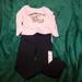 Disney Matching Sets | Disney Top And Cat & Jack Black Jeggings Pant Size 3t | Color: Black/Pink | Size: 3tg