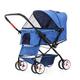 Pet Stroller,Dog Stroller for Medium Dogs Easy Onehand Fold, 4 Wheel Dog Strollers for Small Dogs, Reversible Push Handle Pet Stroller Dog Pram Stroller Buggy