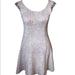 Free People Dresses | Free People Rhinestone Fit And Flare Pink Dress Size Small | Color: Pink/White | Size: S