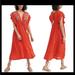 Free People Dresses | Free People Beachcomber Bali Will Wait For You Roaring Red Midi Dress Size M | Color: Red | Size: M