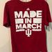 Adidas Shirts | Indiana University Hoosiers Iu Basketball Adidas Made In March Shirt Medium | Color: Red | Size: M