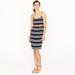 J. Crew Dresses | J. Crew Women’s Blouson Silk Sundress Dress Navy Blue And Cream Stripe Size 0 | Color: Blue/Cream | Size: 0