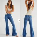 Free People Jeans | Free People Penny Pull On Flare Jeans 25 | Color: Blue | Size: 25