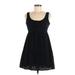 Forever 21 Casual Dress - Mini Scoop Neck Sleeveless: Black Solid Dresses - Women's Size Medium