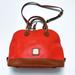 Dooney & Bourke Bags | Dooney & Bourke Orange Pebbled Leather Zip Top Crossbody Bag | Color: Orange/Tan | Size: Os