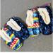 Disney Shoes | Disney Stitch Slipper Sock Bundle Lot Size 7-9 Cozy Plush | Color: Blue/White | Size: 7