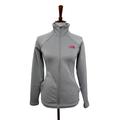 The North Face Jackets & Coats | North Face Womens Pink Ribbon Agave Full Zip Sweater Long Sleeve Grey Xs | Color: Gray | Size: Xs