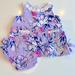 Lilly Pulitzer Matching Sets | Lilly Pulitzer Purple Elephant Print Swing Style Dress With Bloomers 3-6 Month | Color: Pink/Purple | Size: 3-6mb