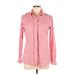 Ariat Long Sleeve Button Down Shirt: Pink Stripes Tops - Women's Size Large
