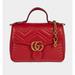 Gucci Bags | Gucci Red Leather Gg Marmont Top Handle Bag | Color: Red | Size: Os