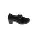 Alegria Heels: Slip On Chunky Heel Classic Black Solid Shoes - Women's Size 39 - Round Toe