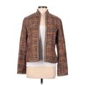 INC International Concepts Jacket: Short Brown Print Jackets & Outerwear - Women's Size 8