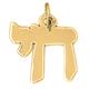 Jewels Obsession 18K Yellow Gold Jewish Chai Pendant, Made in USA