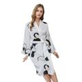 YMWANJUN Women's Nightwear Nightgown Women's Nightgown Long Sleeve Nightgown Bathrobe Home Clothes Dressing Gown Lounge Coat-a 11-l