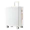 Suitcase Strong and Durable Suitcase, Password Box, Silent Universal Wheel Suitcase, Trolley Suitcase, Travel Suitcase Suitcases (Color : White, Size : A)