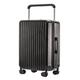 DNZOGW Travel Suitcase Suitcase Trolley Suitcase Universal Wheel Suitcase Password Box Boarding Suitcase Suitcase for Men and Women Trolley Case (Color : Black, Size : A)