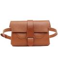 Senreve Aria Belt Bag, 100% Genuine Italian Leather Women's Handbag, Crossbody, Shoulder Bag, Sling Bag, Clutch, Chestnut, One Size