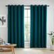 Catherine Lansfield Wilson Blackout Thermal 168x137cm Curtains Two Panels Green