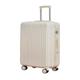 Suitcase Luggage Carry-on Suitcase, Light and Wear-Resistant Trolley Case, Strong and Thickened Suitcase, Suitcase Suitcases (Color : White, Size : A)