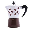 OQHAIR Mocha Pot Moka Pot Coffee Maker Coffee Appliance Making Espresso Maker Mocha Pot Espresso Stovetop Coffee Makers (Color : Brown, Size : 3 cup) (Brown 6cup)