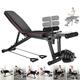 Adjustable Weight Bench Foldable Workout Exercise Bench,Weight Bench,Adjustable Strength Training Bench,for Full Body Workout With Fast Folding-New,Multi-Purpose Foldable Bench