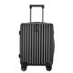 DNZOGW Travel Suitcase Simple PC Hook Trolley Case Boarding Suitcase Universal Wheel Password Suitcase Multi-Functional Suitcase Trolley Case (Color : Black, Size : A)