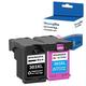 Woungzha 303 XL T6N03AE T6N04AE Multipack Ink Cartridges for HP 303XL 303 XL HP Tango X Envy Photo 6230 7130 7155 7158 7164 7830 6220 6232 6234 6255 6258 7820 (1 Black, 1 Tricolour)