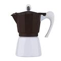 OQHAIR Mocha Pot Moka Pot Coffee Maker Coffee Appliance Making Espresso Maker Mocha Pot Espresso Stovetop Coffee Makers (Color : Brown, Size : 3 cup) (Brown 3 cup)