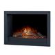 Adam Toronto Electric Wall Inset Fire with Logs & Remote Control in Black