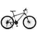TiLLOw Man AND Woman Adult Bike 700C Wheels Mountain Bike 21 Speed 26-inch Wheels Hard Tail Mountain Bike Aluminum Wheel Leisure Bicycle (Color : Black white, Size : 26-IN_SPOKED HUB)