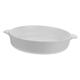 Garneck Amphora Ceramic Bakeware Table Runner Ceramic Pie Dish Round Baking Dish Decorative Salad Holder Ceramic Souffle Dishes Dessert Baking Pans Kitchen Supplies Oven Set Ceramics White
