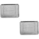 ABOOFAN 2 Sets Stainless Steel Bakeware Cooling Rack Toaster Oven Tray Stainless Steel Grill Baking Tray and Rack Baking Trays for Oven Barbeque Grill Pan Grill Plate Food Baking Pan Grid