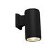 Searchlight Outdoor 1 Light Wall Porch Light - Black with Clear Glass Diffuser