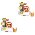 BESTonZON 2 Sets Bath Toys Kids Bath Toy Water Fall Bath Toy Lion Bathtub Toy Toddlers Bath Toy Water Spray Toy Bubble Spray Toy Water Games Toy Water Bathtub Toy Plastic Baby Cartoon