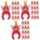 UPKOCH 150 Pcs Party Balloon Hat Happy Birthday Party Decorations Aluminum Film Balloons Birthday Head Wear Birthday Cone Hats Birthday Headwear Hairband Aluminum Mold Red Headgear Rabbit