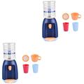 BESTonZON 2 Sets Mini Home Appliances Toy Childrens Gifts Mini Furniture Toys Electric Appliances Toy Role Playing Toy Kids Water Dispenser Toy Cooking Utensils Toy Tuba Gifts Large Toy Set