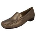 Van Dal Ladies Casual Moccasin Shoes Sanson - Gold Leather - UK Size 6.5D - EU Size 40 - US Size 8.5