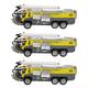 TsoLay 3X 1:32 Airport Fire Truck Fire Engine Electric Die-Cast Engineering Vehicles Car Model Toy with Sound Light Pull Back