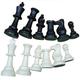 Weight Tournament Chess Game Set Chess Only International Complete Chessmen Set for White And Black Large Size 77mm