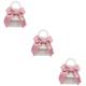 Holibanna 3 Pcs Children's Bowknot Shoulder Bag Cute Mini Crossbody Bag Women Sling Bag Crossbody Mini Wallet for Women Kids Purse Messenger Bag for Women Storage Bags Bow Tie Metal Woman