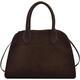 INXKED Suede Tote Bag, Women Suede Purse Tote Bag Vintage Top Handle Bag Fashion Retro Shoulder Satchel Bag (01)