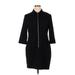 MICHAEL Michael Kors Casual Dress - Sheath High Neck 3/4 sleeves: Black Print Dresses - New - Women's Size X-Large
