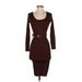 Love Always Casual Dress - Sweater Dress: Brown Dresses - Women's Size Small