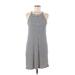 Madewell Casual Dress - Shift: Gray Print Dresses - Women's Size Medium